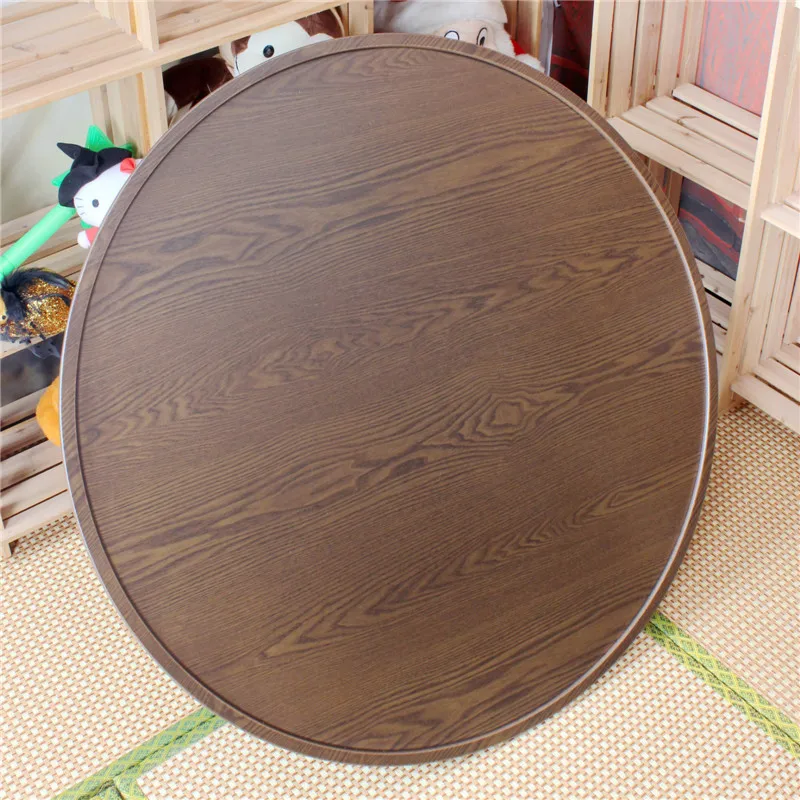 Asian Style Antique Round Table Folding Legs 90cm Living Room Furniture Korean Floor Dinning Table Wood Low Tea Coffee Table