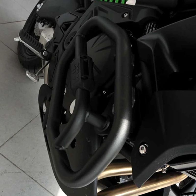 Для Kawasaki Versys 650- защита двигателя Рамка протектор шоссе Крушение Бар защита плоская черная сталь