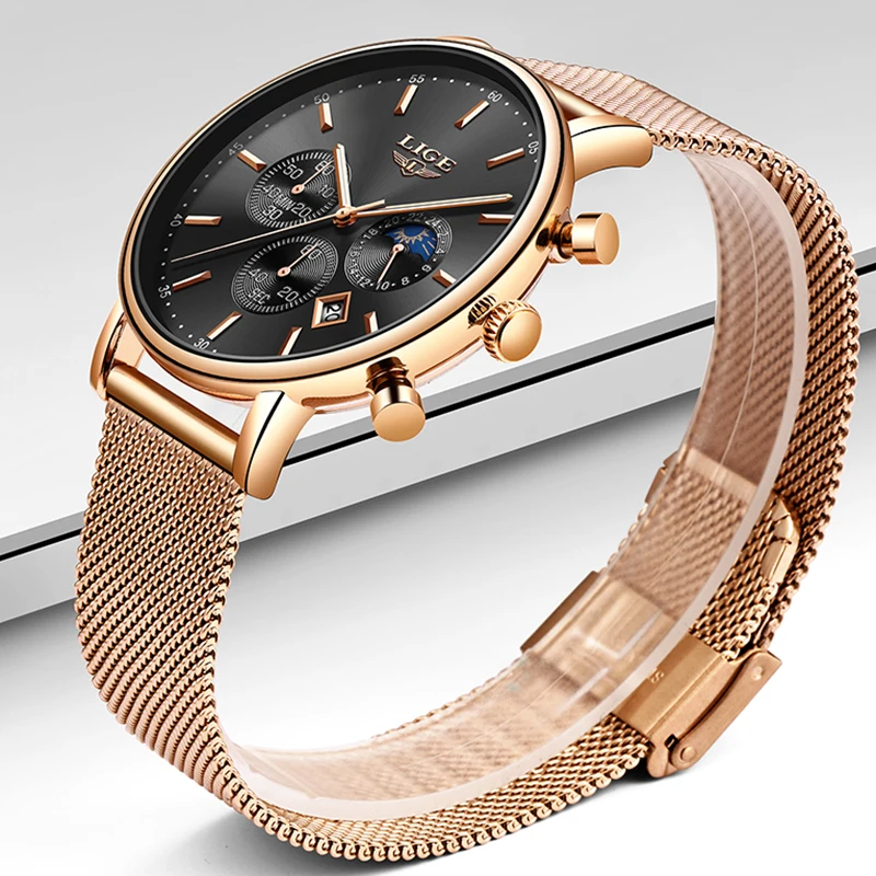 Valentine's Day Present Clock Women LIGE Watch Business Quartz Watches Ladies Top Brand Luxury Watch Female Girl Wrist Watch Valentine's Day Present Clock Women LIGE Watch Business Quartz Watches Ladies Top Brand Luxury Watch Female Girl Wrist Watch