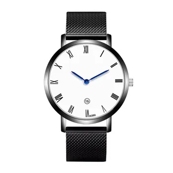 

Fashion Casual Luxury Men Watch Business Simple Stainless Steel Strap Buckle Round Round Quartz Wrist Watches relogio masculino