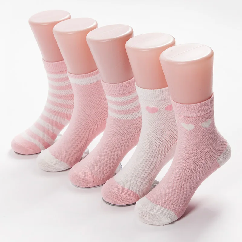 5 Pairs Socks Set New Spring Summer Soft Thin Cotton breathable Mesh Baby Toddler Boy Girl Socks