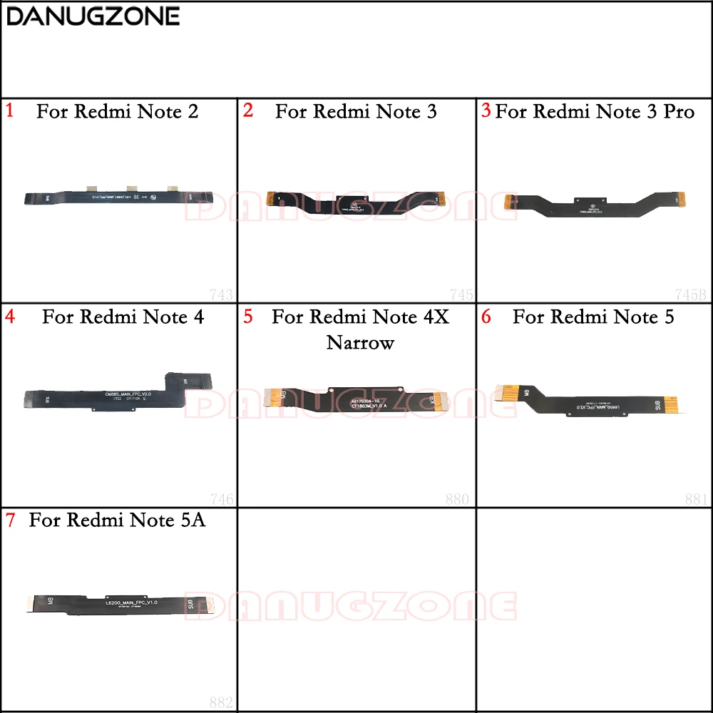 

Main Motherboard Connector LCD Display Flex Cable For Xiaomi Redmi NOTE 4 / NOTE 3 PRO 3PRO 2 / NOTE 4X 5 5A