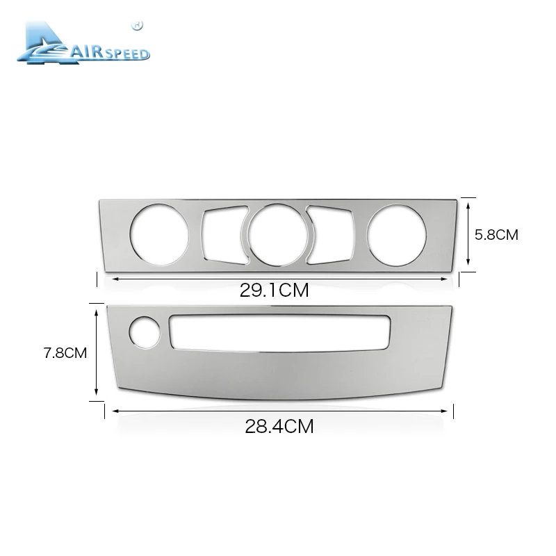 Airspeed для BMW E60 аксессуары BMW E60 наклейка s для BMW E60 M5 внутренняя отделка AC CD рамка ручка центральная консоль панель наклейка