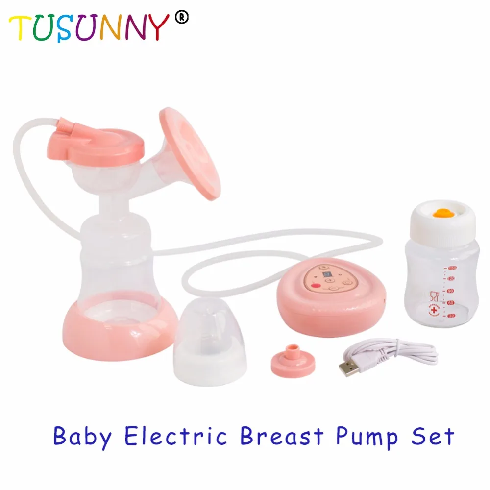 

Double Electric Breast Pump Milk Bottle Infant USB BPA free