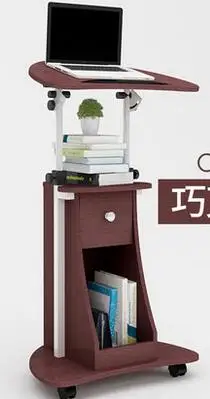 

Stand of computer desk. Movable desk conference stage. Laptop can lift table bedside table