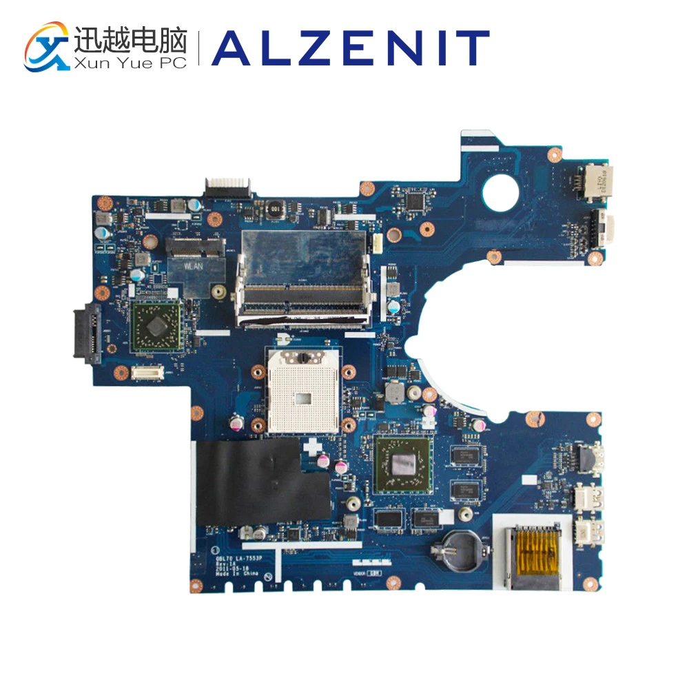 

ALZENIT For Asus K73T Latop Motherboard QBL70 LA-7553P HM7670M 1G Mainboard 100% Fully Test