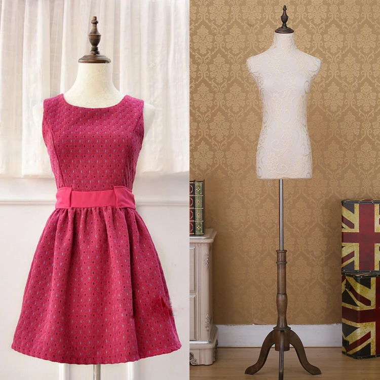 

Lace Fabric Cover Half Female Mannequins China Triditional Cover Adjustable Tailoring Mannequins