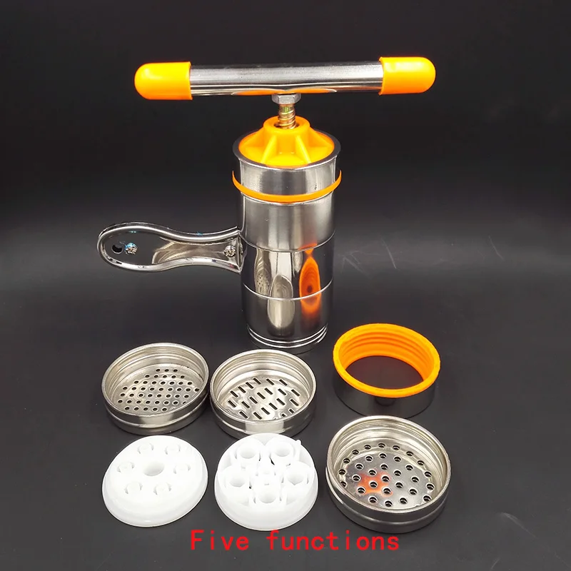 

Manual Noodle Maker Kitchen Pasta Spaghetti Press pates Machine Vegetable Fruit Juicer Pressing Machine Stainless Steel