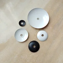 10 шт./лот 30/40/50/60/80/100 мм черный/белый основание светильника лоток металлический колпачок дуги крышка летающая тарелка для осветительных приборов