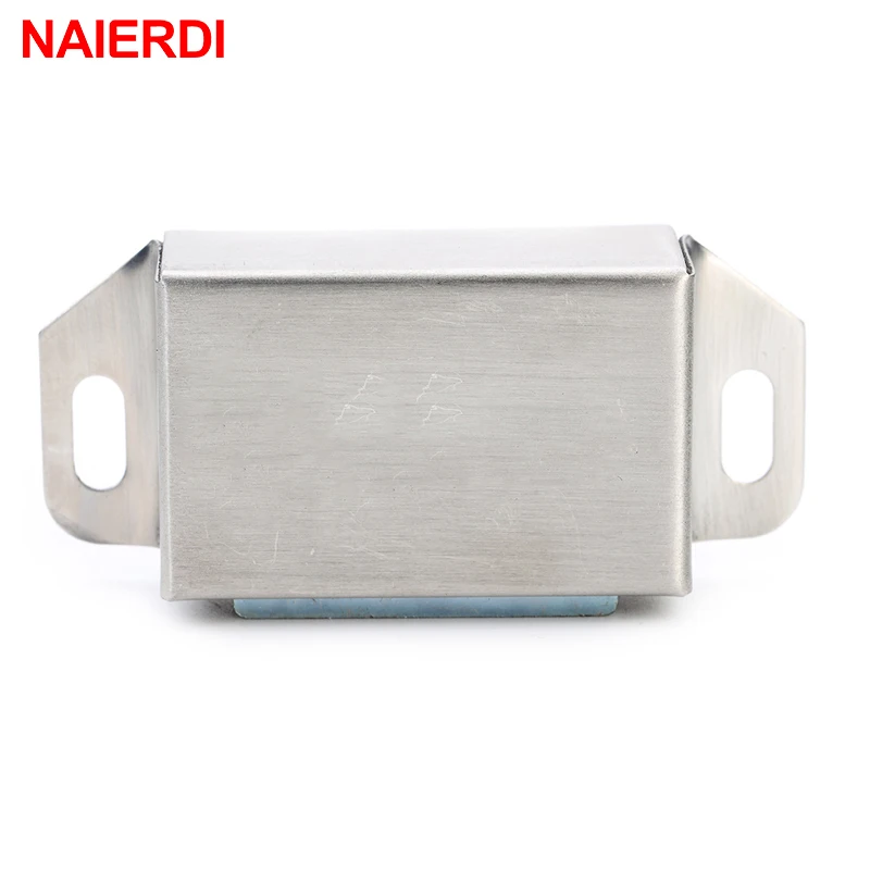 Magnetic Cabinet Catches NAIERDI Cabinet Catches Stainless Steel Magnetic Door Stop Closer Kitchen Damper Buffer For Cupboard Wardrobe Furniture Hardware magnetic cabinet catches door closer door catches magnetic cabinet latches cabinet door latch door stops cabinet door stop cabinet door buffer
