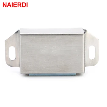 NAIERDI Cabinet Catches Stainless Steel Magnetic Door Stop Closer Kitchen Damper Buffer For Cupboard Wardrobe Furniture Hardware