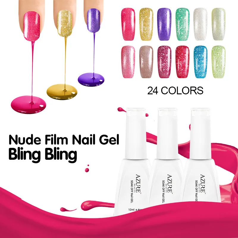 Grosshandel Azurblau Schonheit 12 Ml Glitter Uv Gelpoliermittel Langlebige Led Uv Nagelgelpoliermittel Lila Farbe Serie Gel Nagellack Von Models Own 102 17 Auf De Dhgate Com Dhgate