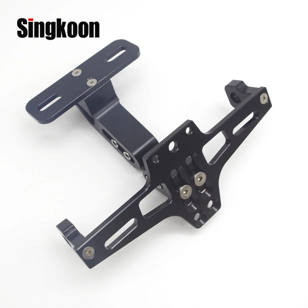 

Universal Adjustable Motorcycle Lisence number Plate Holder frame with LED Tail light FOR Suzuki gsxr 1000 k8 ktm 790 duke rc390
