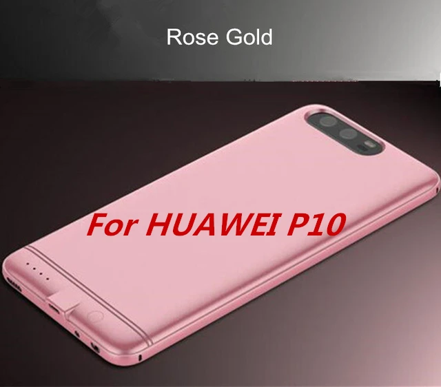 Чехол для huawei P9 power Bank P10, внешний аккумулятор, зарядное устройство, чехол для huawei P9 Plus, резервный аккумулятор, чехол для huawei P10 Plus - Цвет: Rose Gold For P10