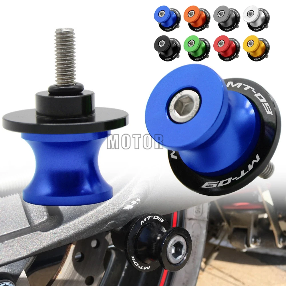 

6MM For Yamaha MT-09 2014 2015 MT 09 MT09 CNC Motorcycle Rear Swingarm Sliders Spools Stand Paddock Screws Swing Arm Protector