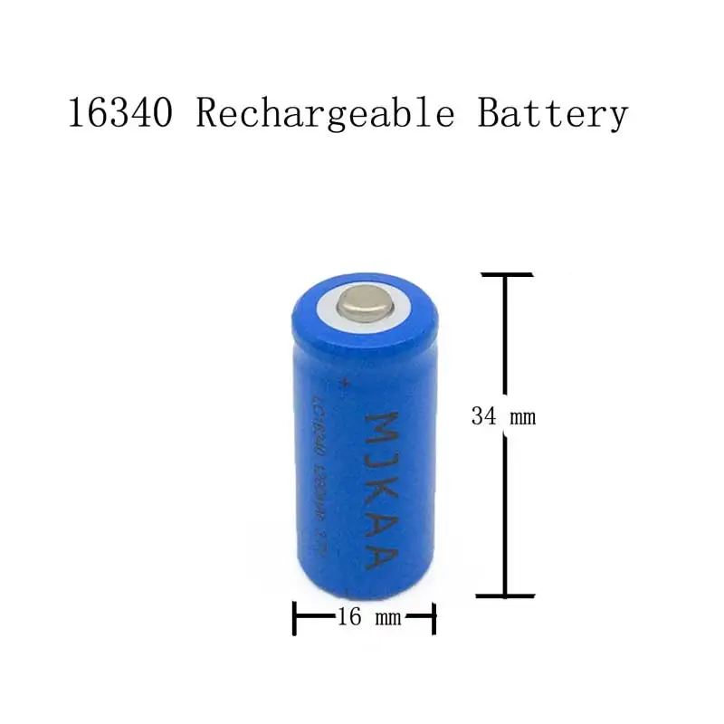 MJKAA 10/12/20Pcs 16340 CR123A 3.7V 1200mAh li-ion Rechargeable Battery Lithium 3.7 V CR 123A Batteries