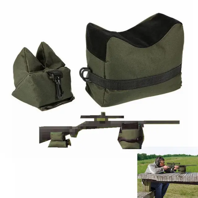 US $7.36 FS Sniper Shooting Bag Gun Front Rear Bag Rest Target Stand Rifle Support Sandbag Bench Unfilled Ou