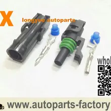 Longyue 2 комплект 1 контакт WeatherPack герметичный подключения Connector kit o2 Датчик Конектор NEW