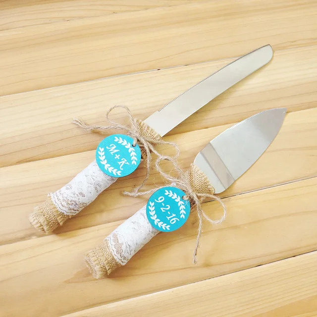 Personalized Wedding Cake Knife Server Set Rustic Personalized Wedding Cake Knife Server Set Rustic Decoration Present