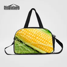Dispalang бизнес-поездки короткие дорожные сумки с принтом кукурузы женский Органайзер Duffel Сумка-тоут женская сумка на выходные большая поклажа пакет
