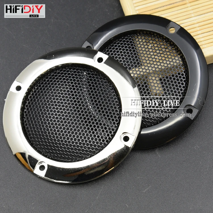 Дешевый HIFIDIY Живой металл проволоки решетки 2,5 #039; #039;2 дюймов Динамик крышка полноценно автомобиль семейная сетки корпус динамик s Пластик Frame