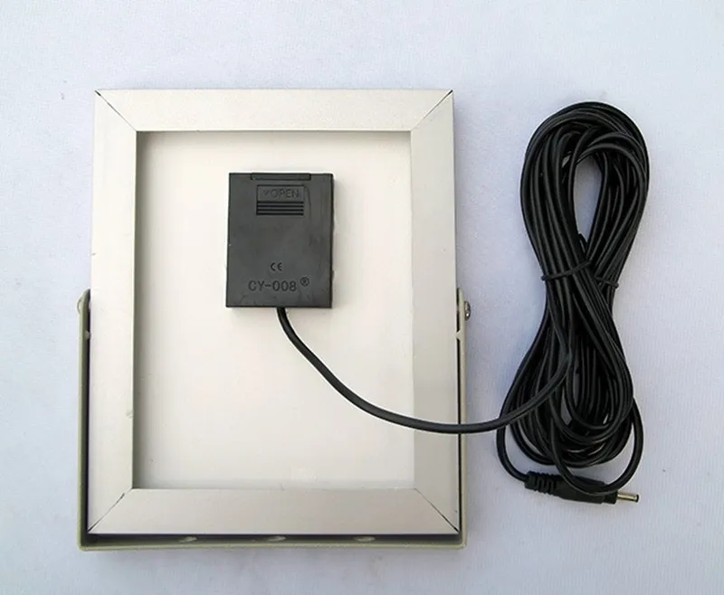 Lâmpada de Parede de Luz de Inundação do Jardim ao ar Livre à Prova Metros de Cabos Água com 5 Solar Holofote 2 w Painel d' Alumínio Fundido 28led 6 v 4 Painel Solar Lâmpada de Parede de Luz