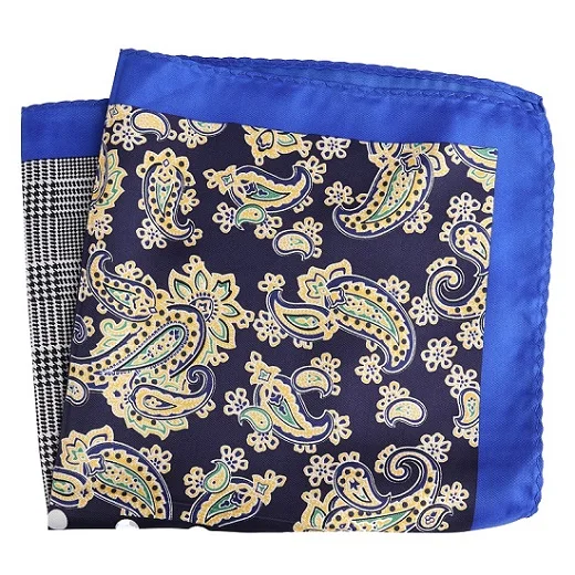 PH043 Pocket Square Портной Смит для мужчин s карманные квадраты Винтаж Большой размер в горошек клетчатый Пейсли костюм носовые платки роскошные мужские носовые аксессуары - Цвет: PH043 Pocket Square