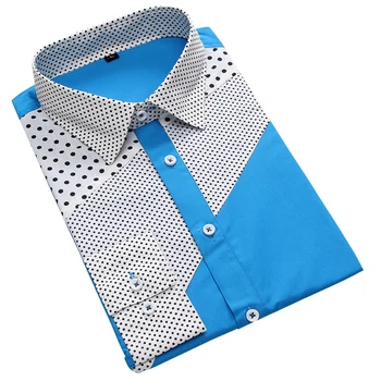 

2018 Stitch Men's Long-sleeved Shirt S M L XL 2XL 3XL Black Blue Green White Red Sky Blue Fashion Casual Man Shirts Slim Elegant
