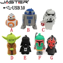 JASTER флеш-накопитель USB 3,0 Флешка 64 ГБ 32 ГБ 16 ГБ стиль Флешка горячая Распродажа модная новая карта памяти Звездные войны