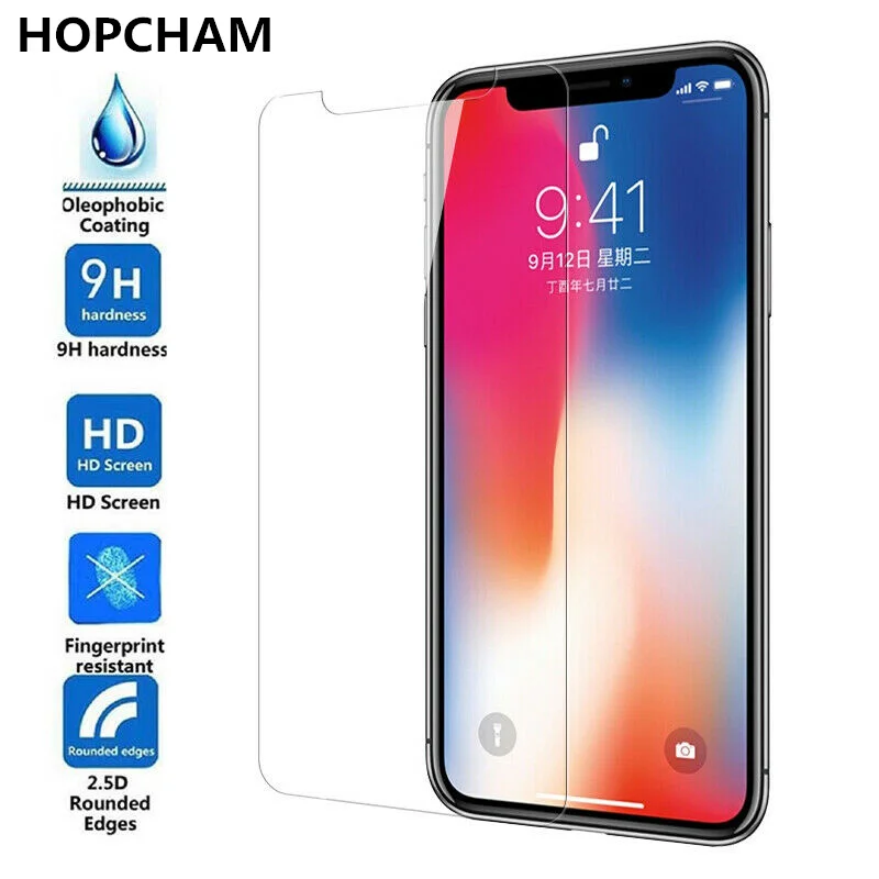 Защитное закаленное стекло для iphone XS max XR 7 8 x защитное экрана 6S 6 plus 5 s se стеклянная