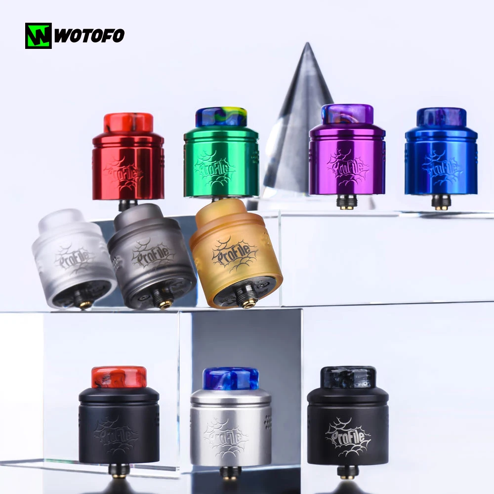 

Original Wotofo Profile RDA Atomizer With Profile Cotton Vape Tank Vaporizer Rebuilding Dripping RDA 510 Vape elektronik sigara