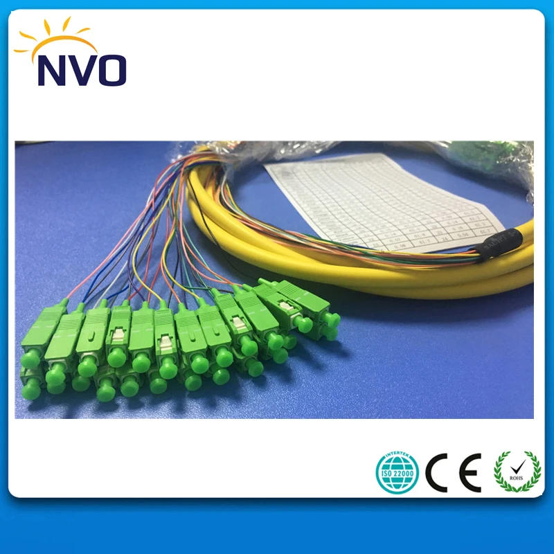 

SM,24core,G652D,50cm from Cable to Connector,Length:4M,PVC Jacket,SC/APC-SC/APC Bundled Patch Cord / Fiber Distribution Pigtail