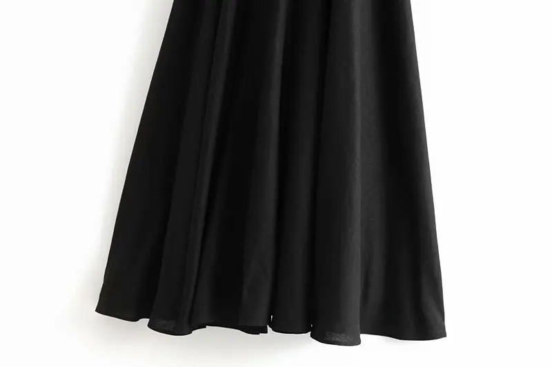 Женское платье mididress 2019 Новая мода без рукавов однотонное с v образным вырезом