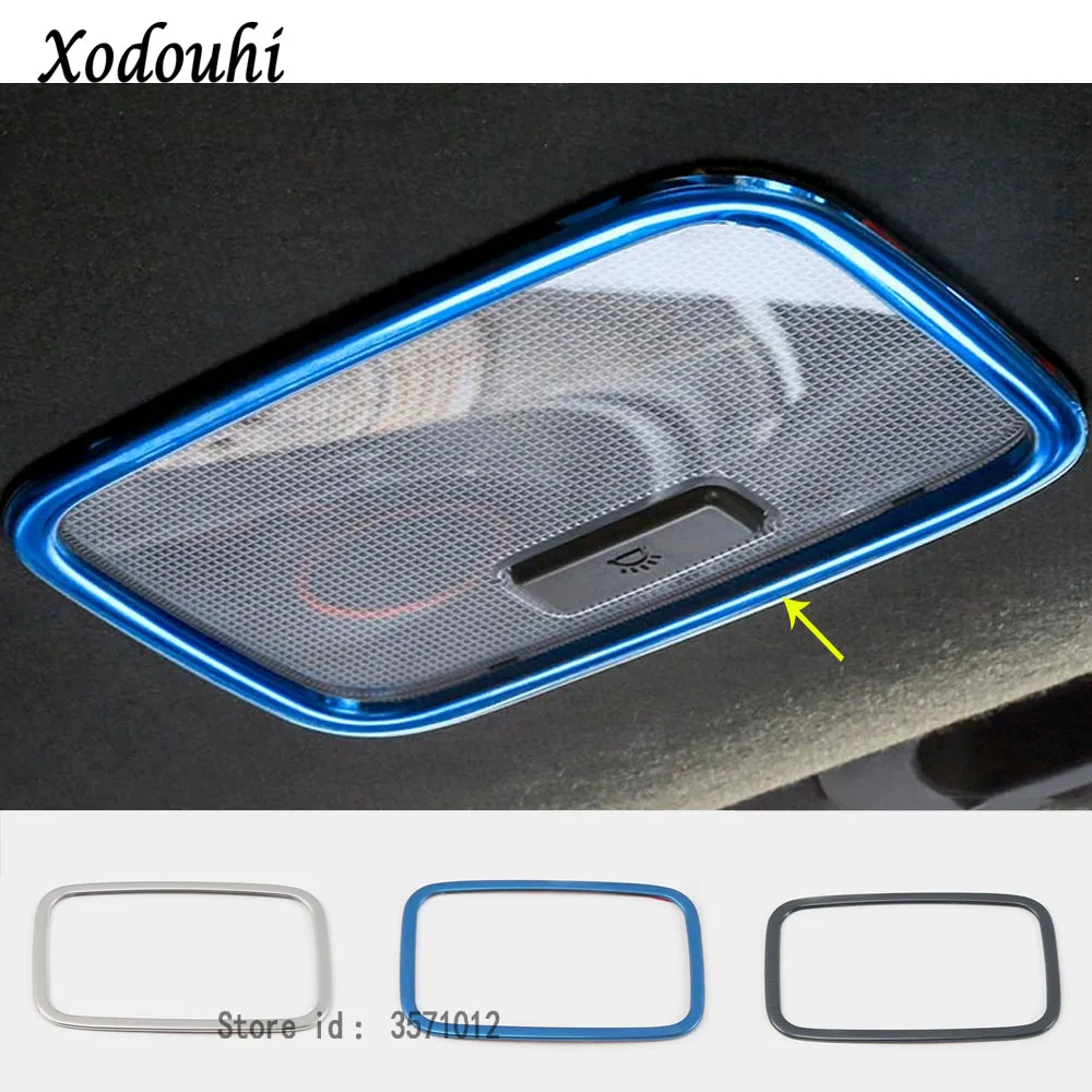 

For Hyundai Kona Encino Kauai 2017 2018 2019 Car Sticker Inner Inside Back Rear Tail Read Reading Switch Light Lamp Frame Trim