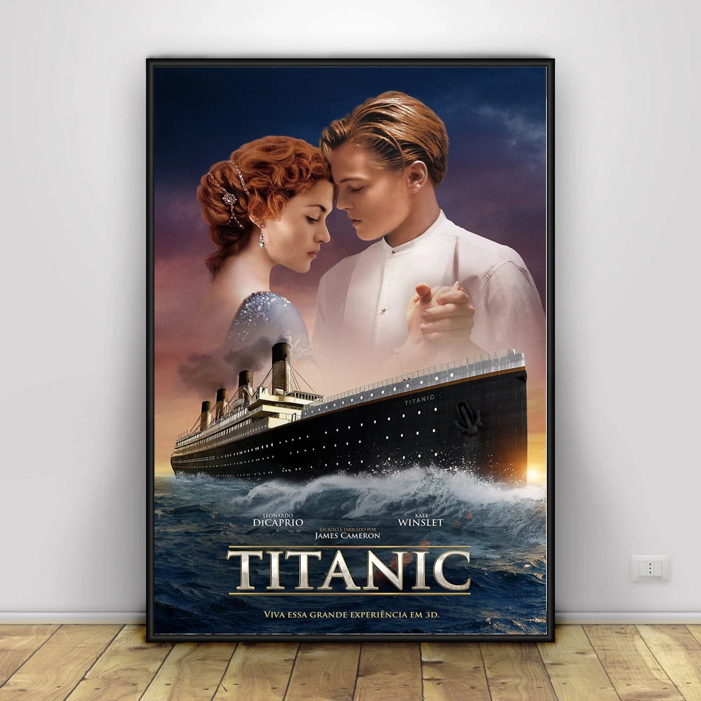 タイタニック映画シルク布ポスターとプリント壁絵画家の装飾 絵画 書道 Aliexpress