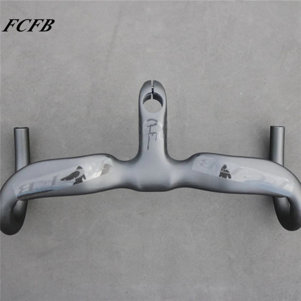 

2016 NEW FCFB FW carbon road handlebar bicycle carbon integral handlebar Internal matt bar+glossy sticker