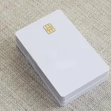 ISO пустой белый ПВХ SLE4442 чип пластиковый контакт смарт-card-20pcs