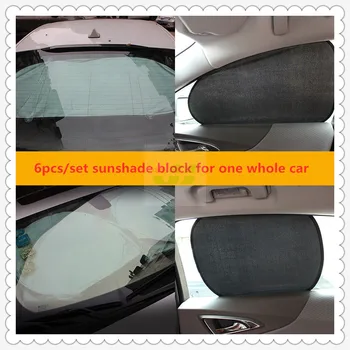 

Free shipping! 6 pcs/set for one whole car! Car Sunshade car sun block for Front and Rear parts of the car and for 4 car windows