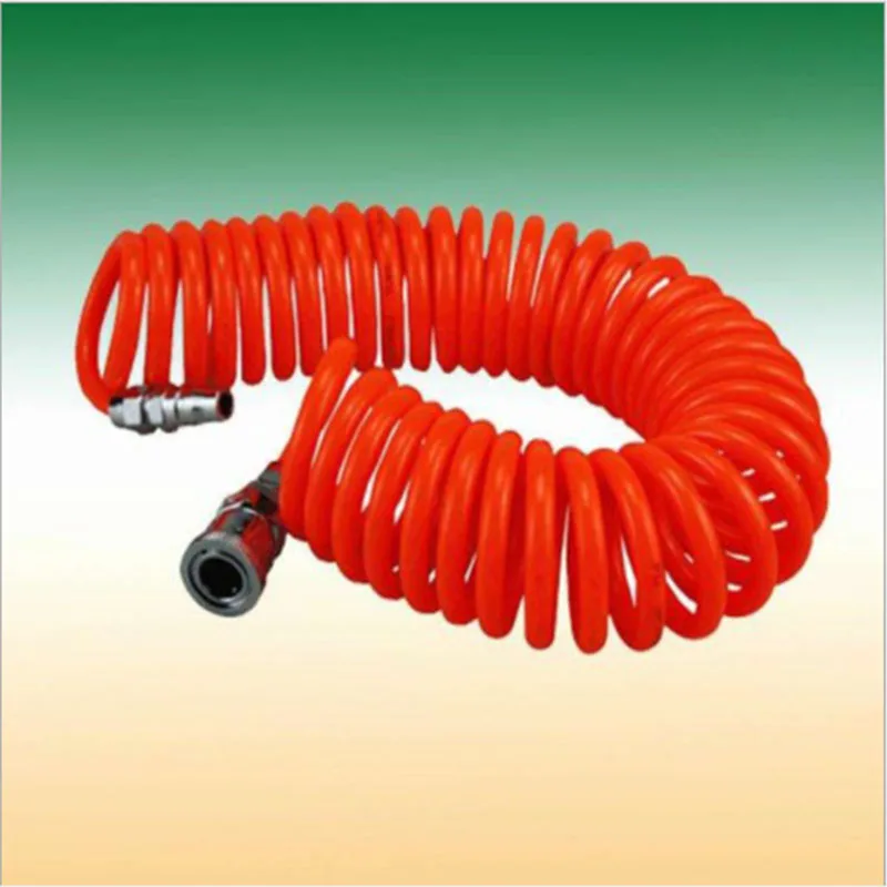 

PU spring air pipe hose air compressor spring tube air pump high pressure telescopic hose spiral air pipe tap connector