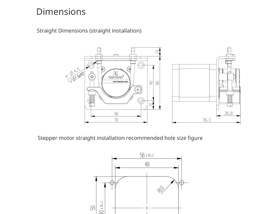 Kamoer KCS плюс 12 V/24 V Микро перистальтический насос водяной насос с шаговый двигатель малая лабораторная мельница