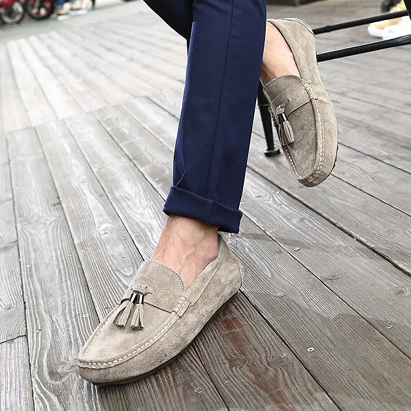 

New Arrival Casual Shoes Men Slip-On Loafers Comfortable Flat Shoes Male Moccasin Driving Shoes Asian Size 39-45