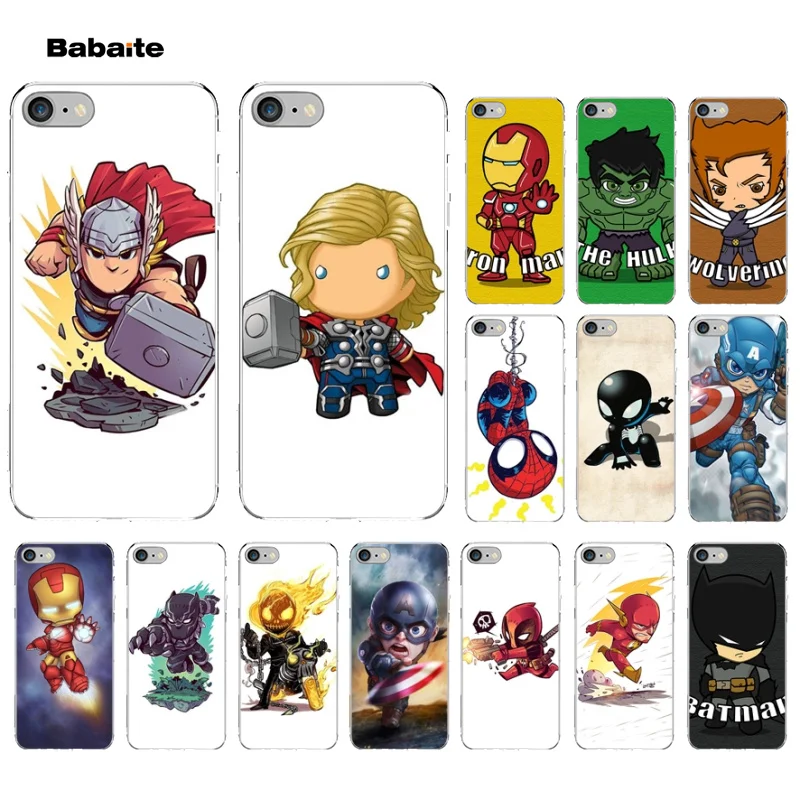 

Babaite Marvel The Avengers Hero Phone Case cover Shell for Apple iPhone 8 7 6 6S Plus X XS MAX 5 5S SE XR Mobile Cases