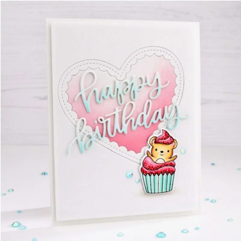 

Happy Birthday Word Metal Cutting Die Stencil For Diy Scrapbooking Paper Cards Craft Handmade Embossing 2019 Cutting Dies New