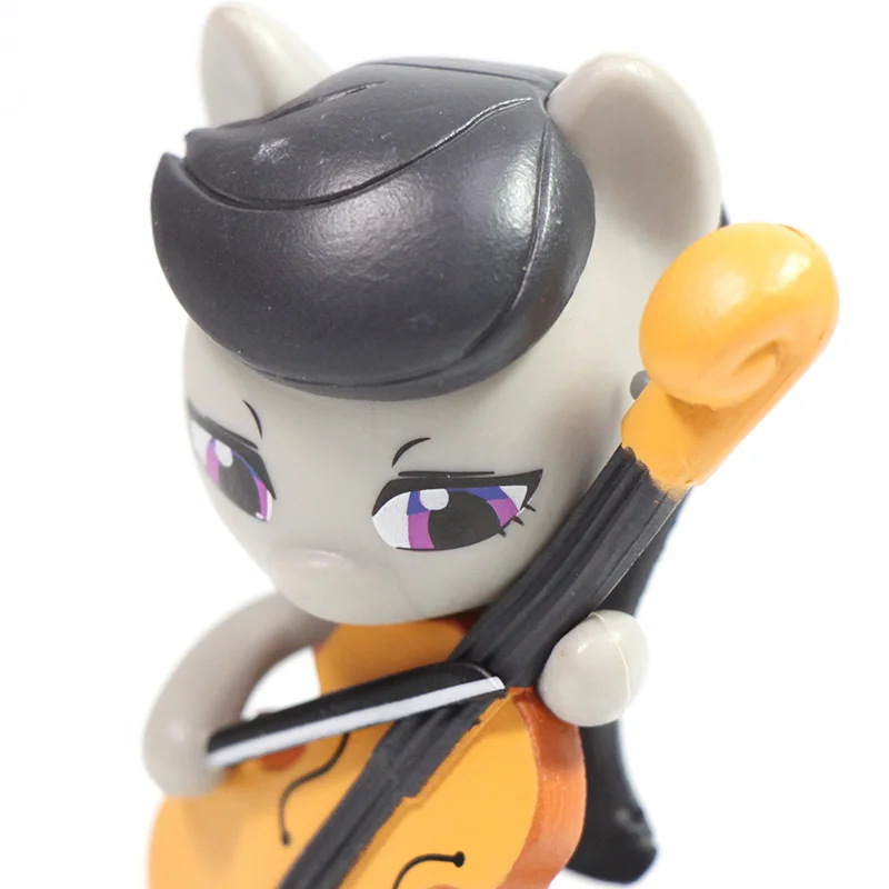 6 шт. в версии My Little Pony игрушки принцесса Луна Rarity Applejack Octavia Melody Fluttershy серебряная