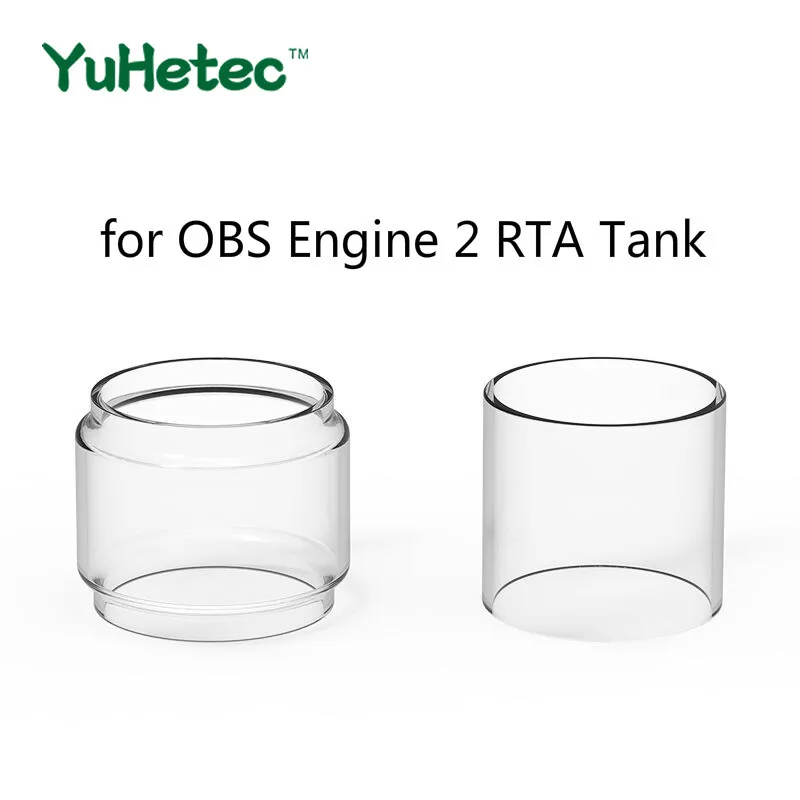 

5pcs YUHETEC Replacement Straight Glass Tube /fatboy glass tube For OBS Engine 2 RTA Tank 5ml