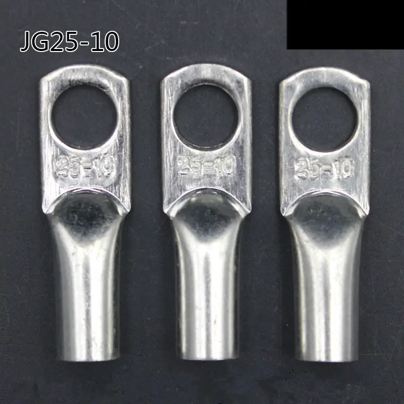 5PCS/LOT CT034 Copper terminal JG25 8/10 tinned brass nose for 25mm2