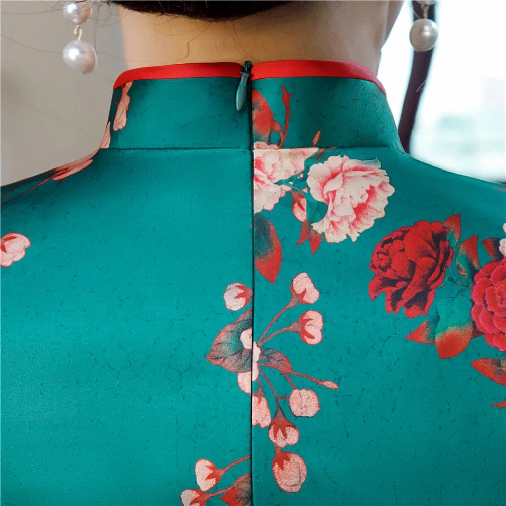 Шанхай история 3/4 рукав Cheongsam топ + брюки для девочек комплект Китайская традиционная одежда для женщин Qipao 2 стиль