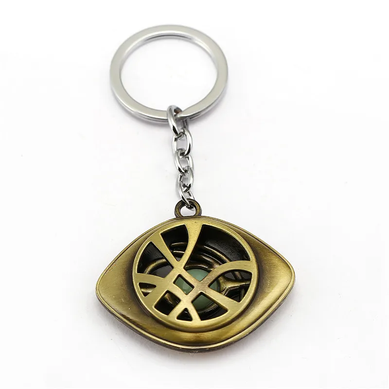 

HSIC JEWELRY Doctor Strange Keychain Mysterious Eyes Key Chain Movie Key Ring Holder Pendant Chaveiro Jewelry 12144