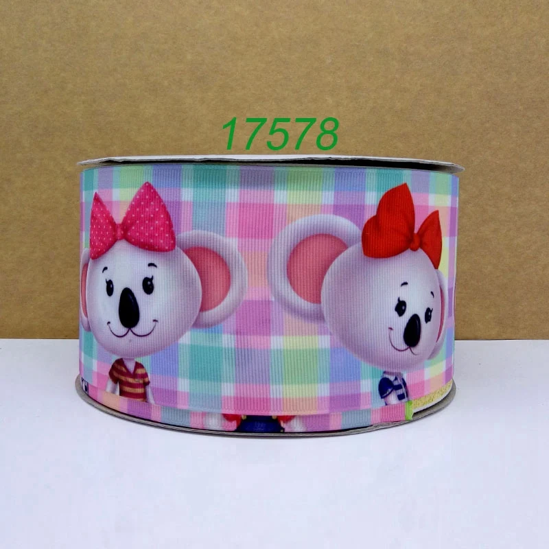 50 ярдов мультфильм напечатанный grosgrain ленты 18307