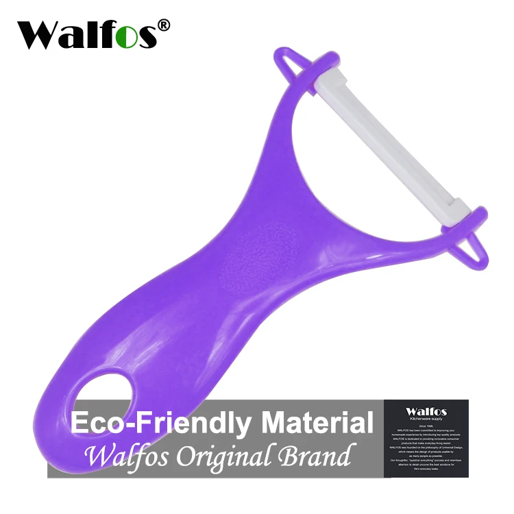 WALFOS 1 шт. кухонный, для овощей Овощечистка кухонные принадлежности гаджеты очиститель для овощей и фруктов slicer Керамика нож для очистки от кожуры - Цвет: WALFOS purple